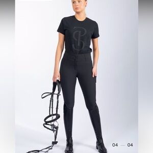 PS of Sweden NWT Britney Full Seat Breeches Size 36 Black Equestrian Pants
